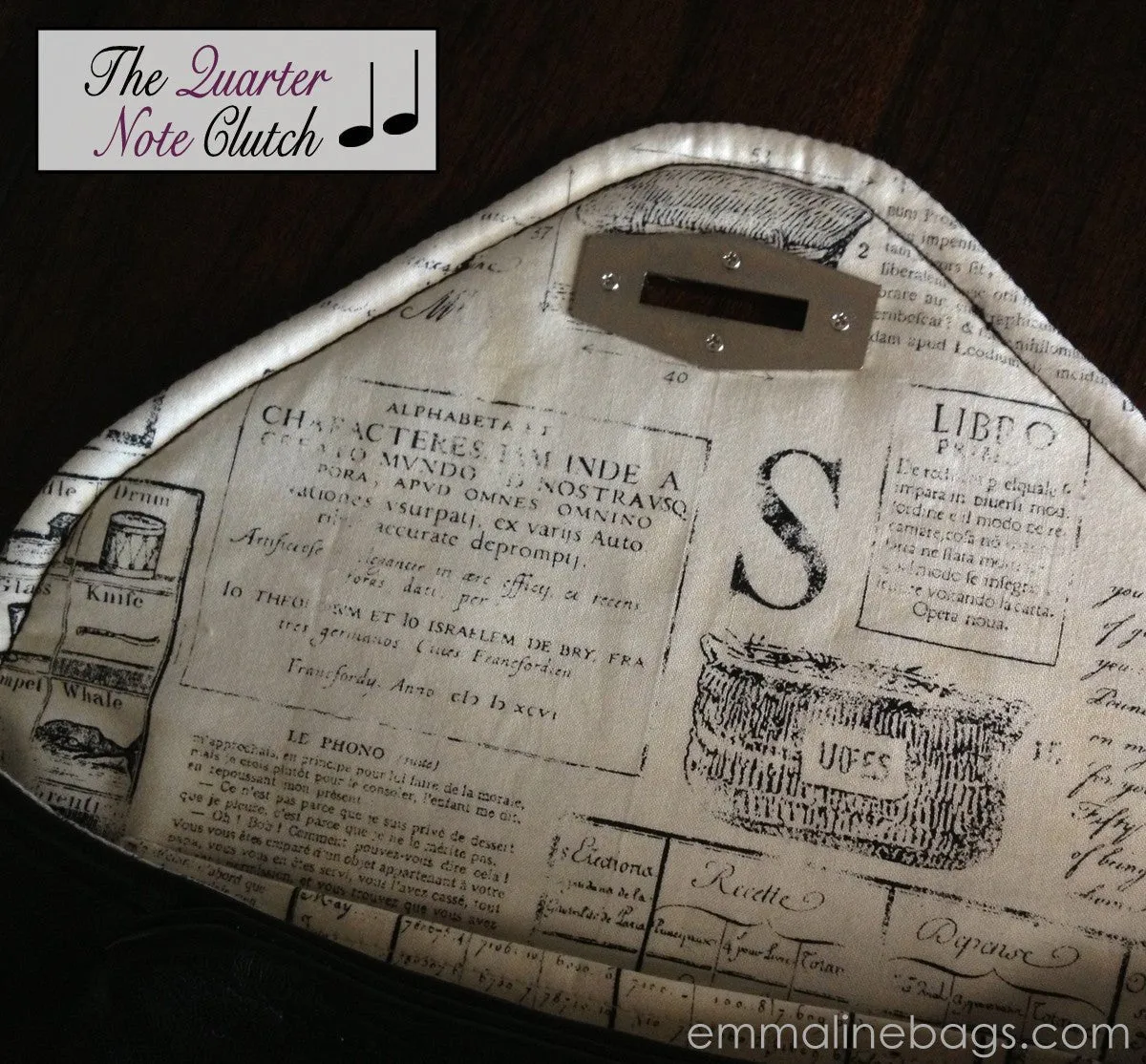 Paper Pattern - The Quarter Note Clutch