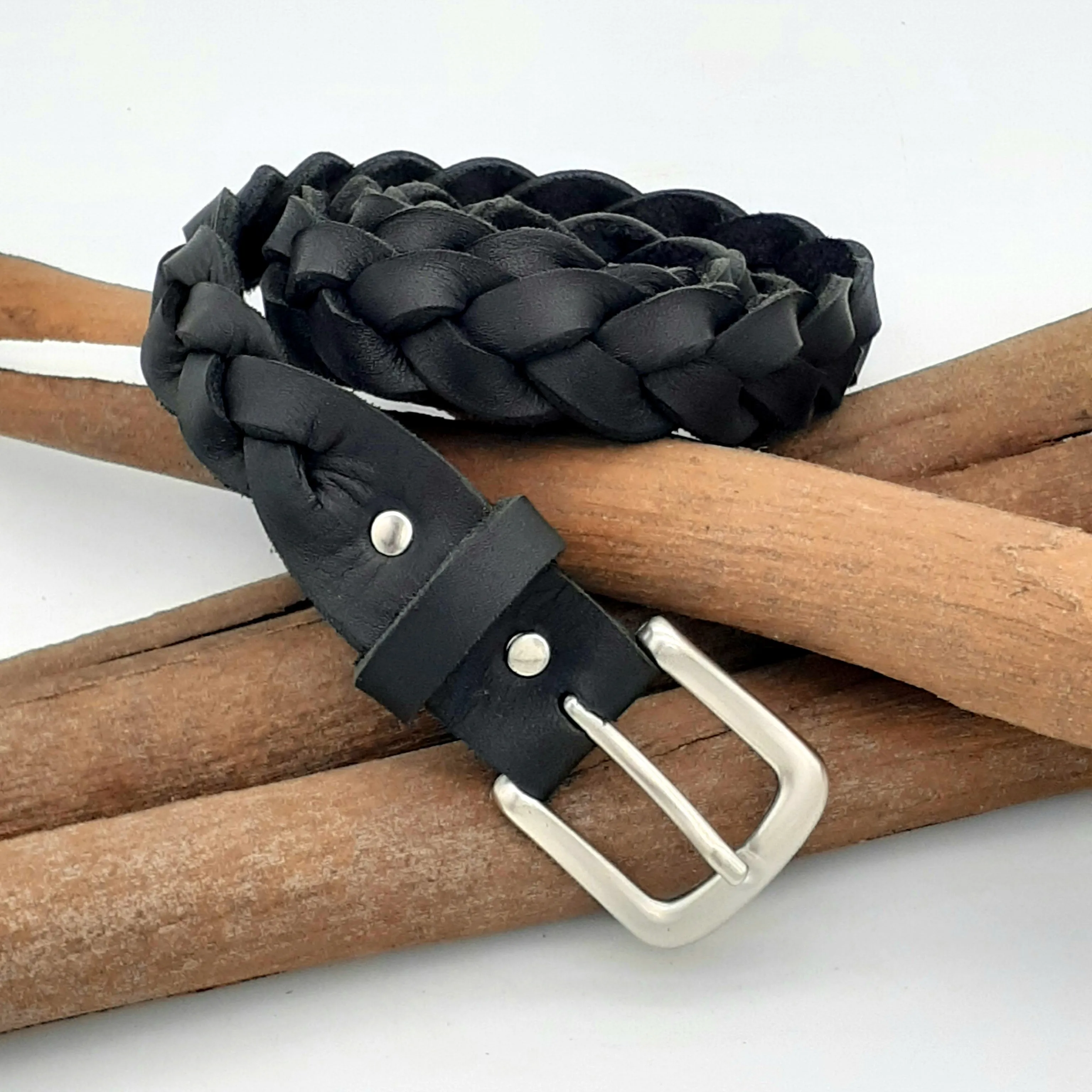 Plaited Leather Belt