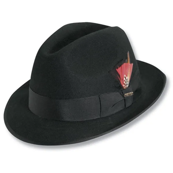 Scala Uptown Premium Wool Felt Detroit Fedora