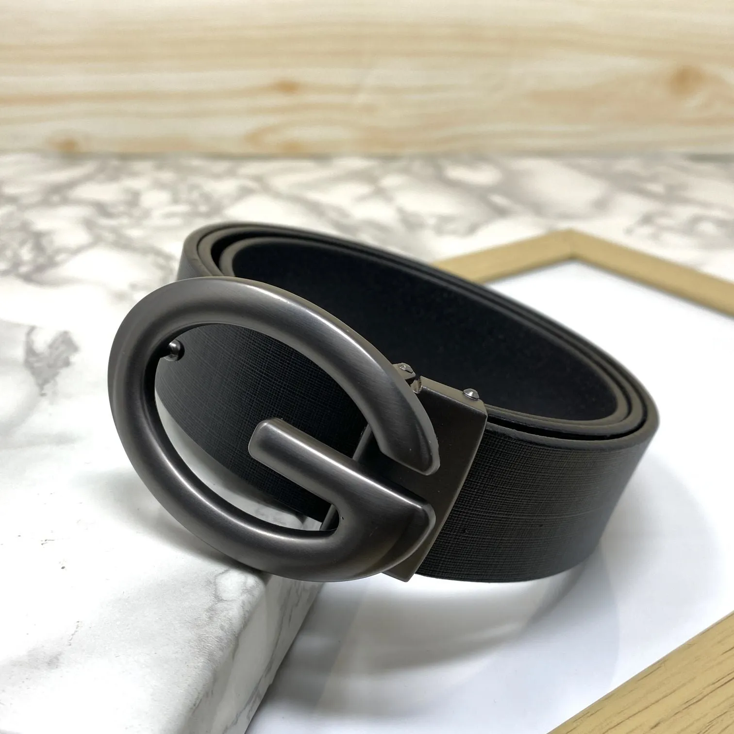 Simple G-Design Formal and Leather Strap Belt-JonasParamount