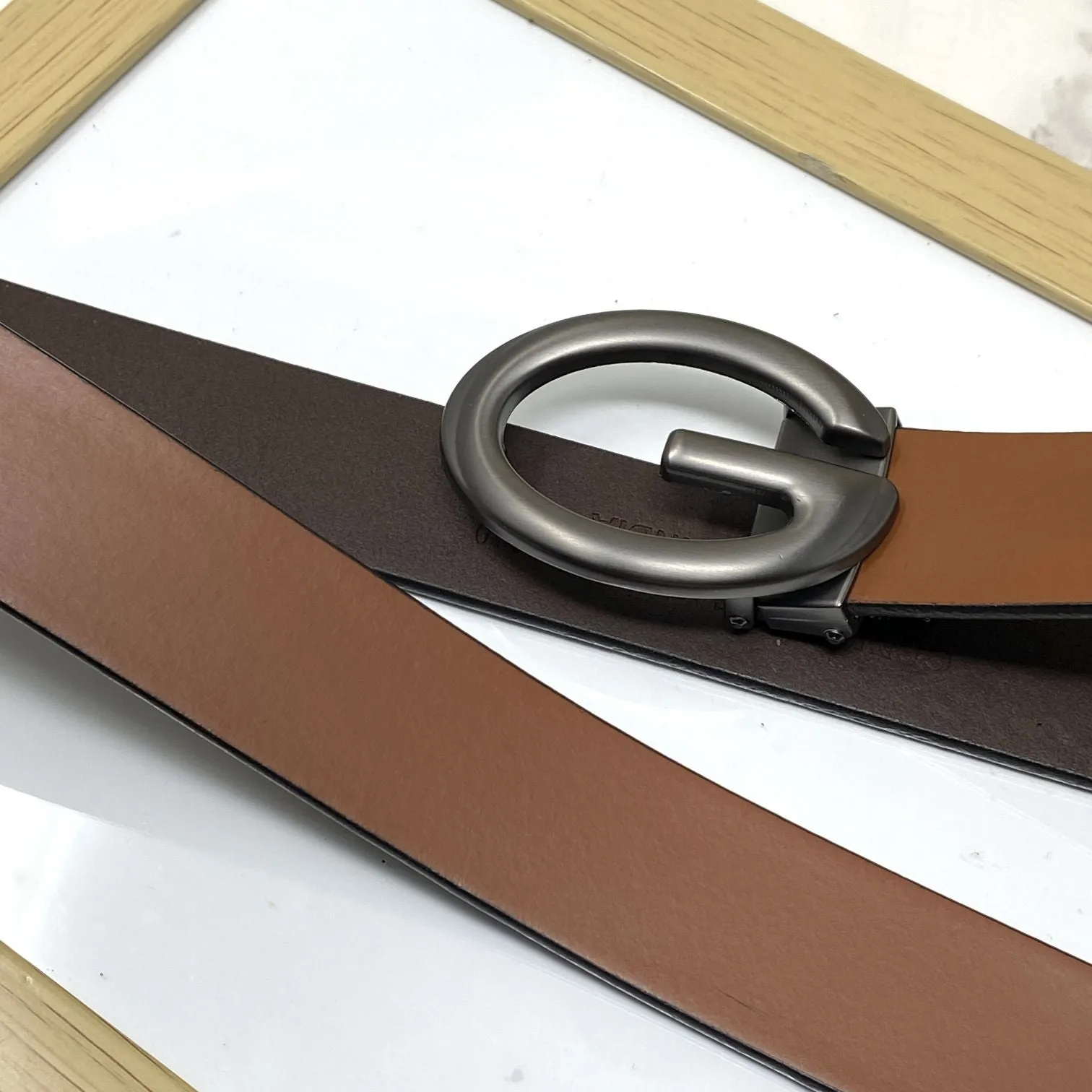 Simple G-Design Formal and Leather Strap Belt-JonasParamount