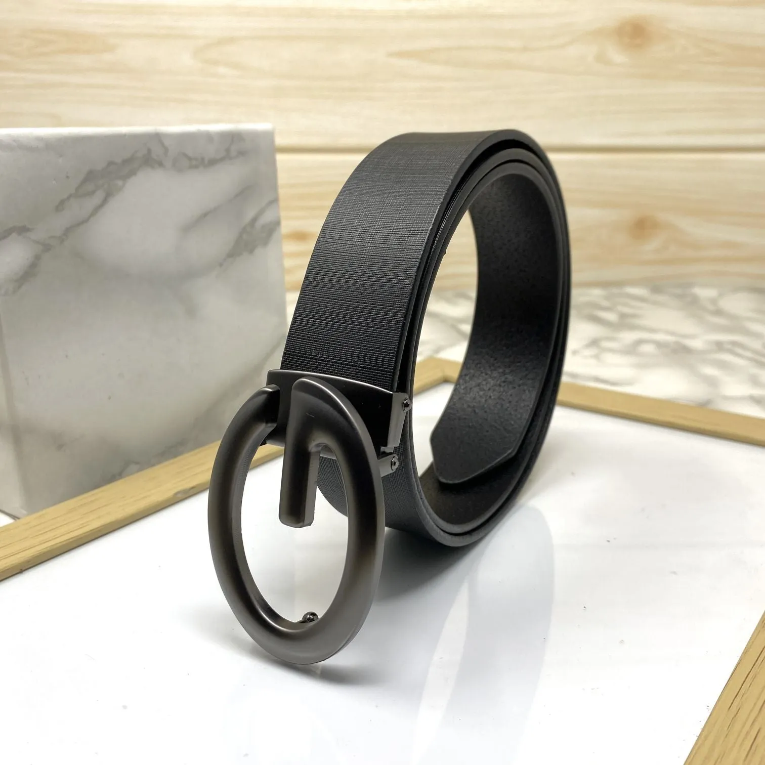 Simple G-Design Formal and Leather Strap Belt-JonasParamount