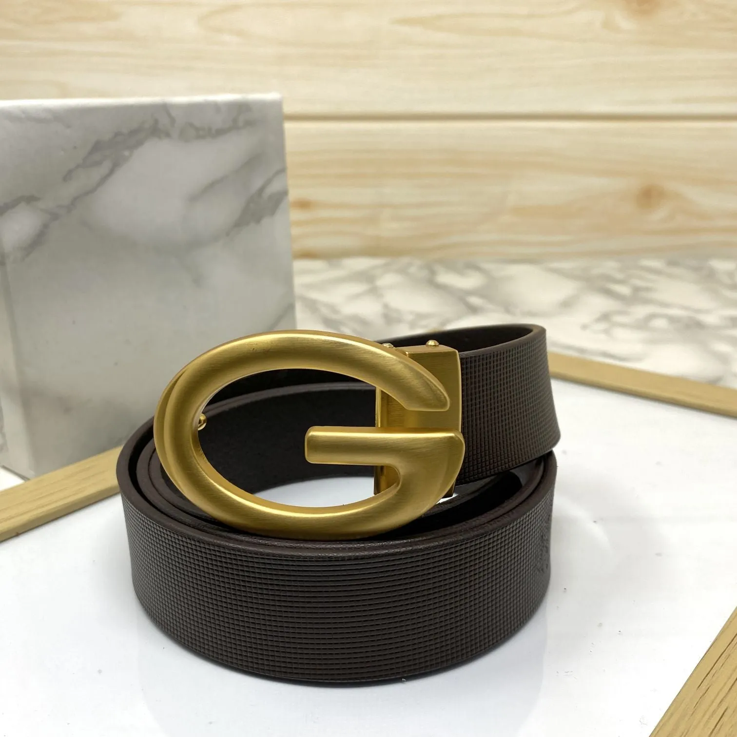 Simple G-Design Formal and Leather Strap Belt-JonasParamount