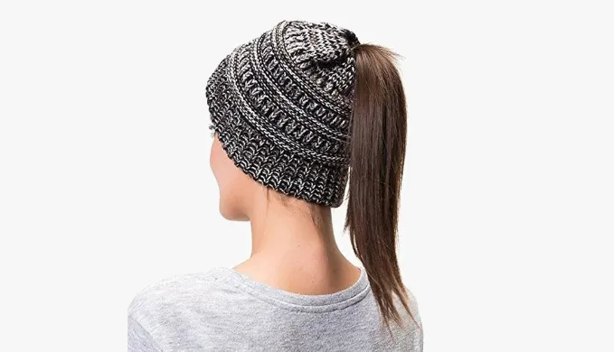 Soft Knit Ponytail Beanie 2 or 4 Pack!