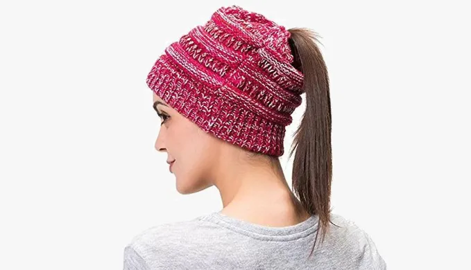 Soft Knit Ponytail Beanie 2 or 4 Pack!