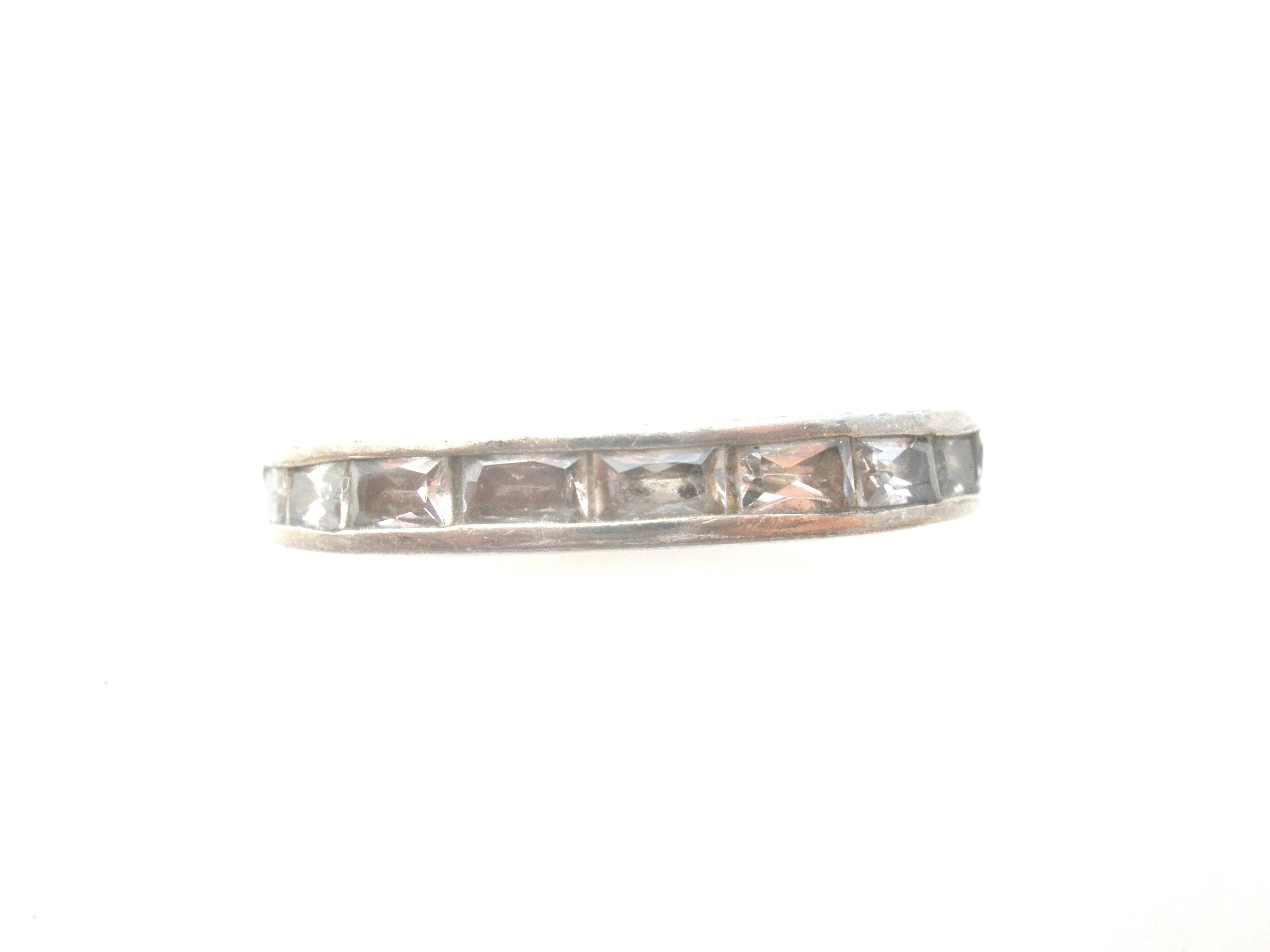 Stackable CZ Rings Set Of 2 Sterling Size 8