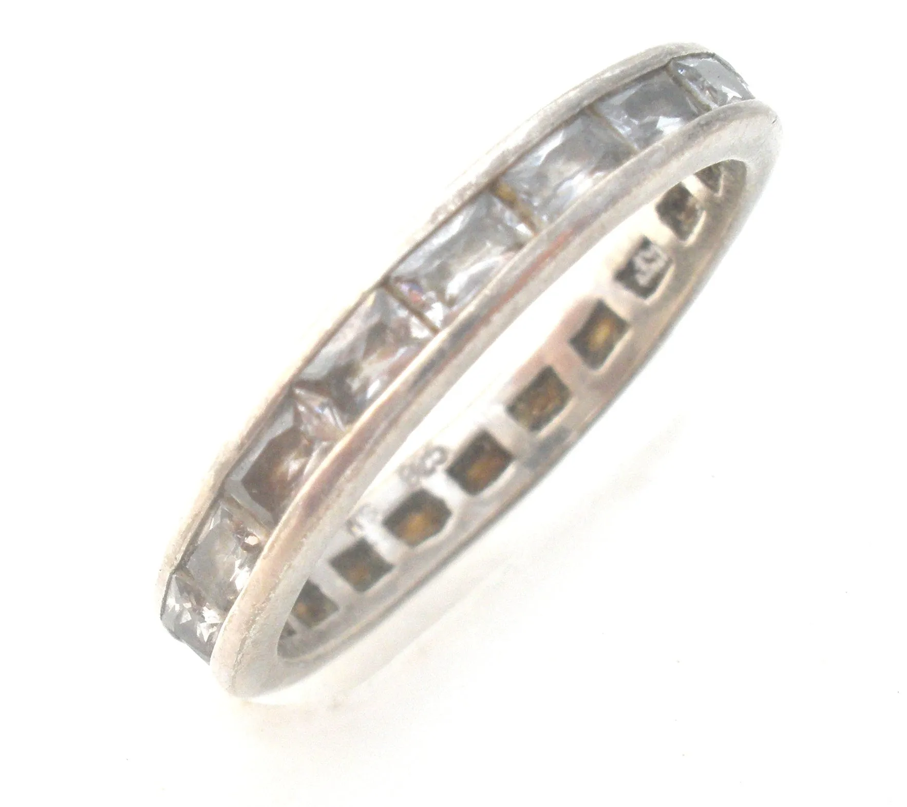 Stackable CZ Rings Set Of 2 Sterling Size 8