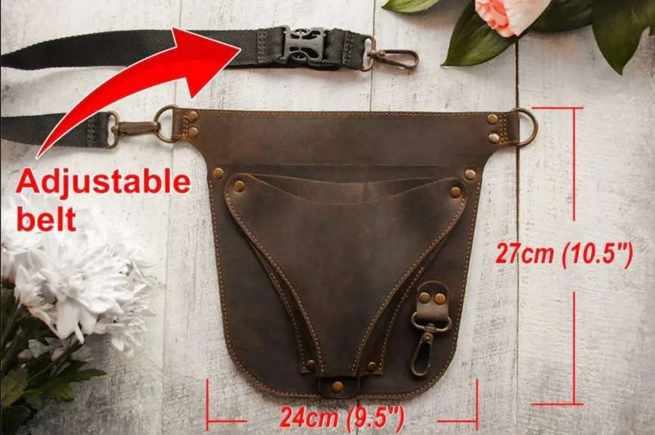 Vintage Leather Florist Tool Belt