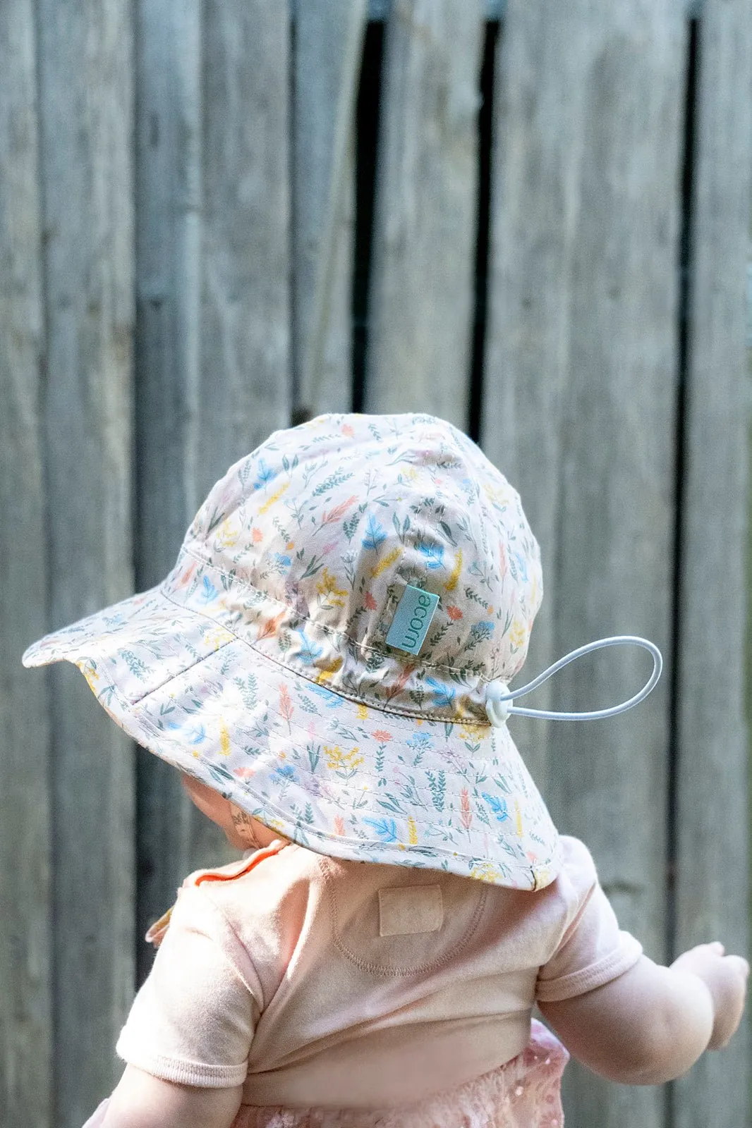 Wildflowers Wide Brim Infant Sunhat